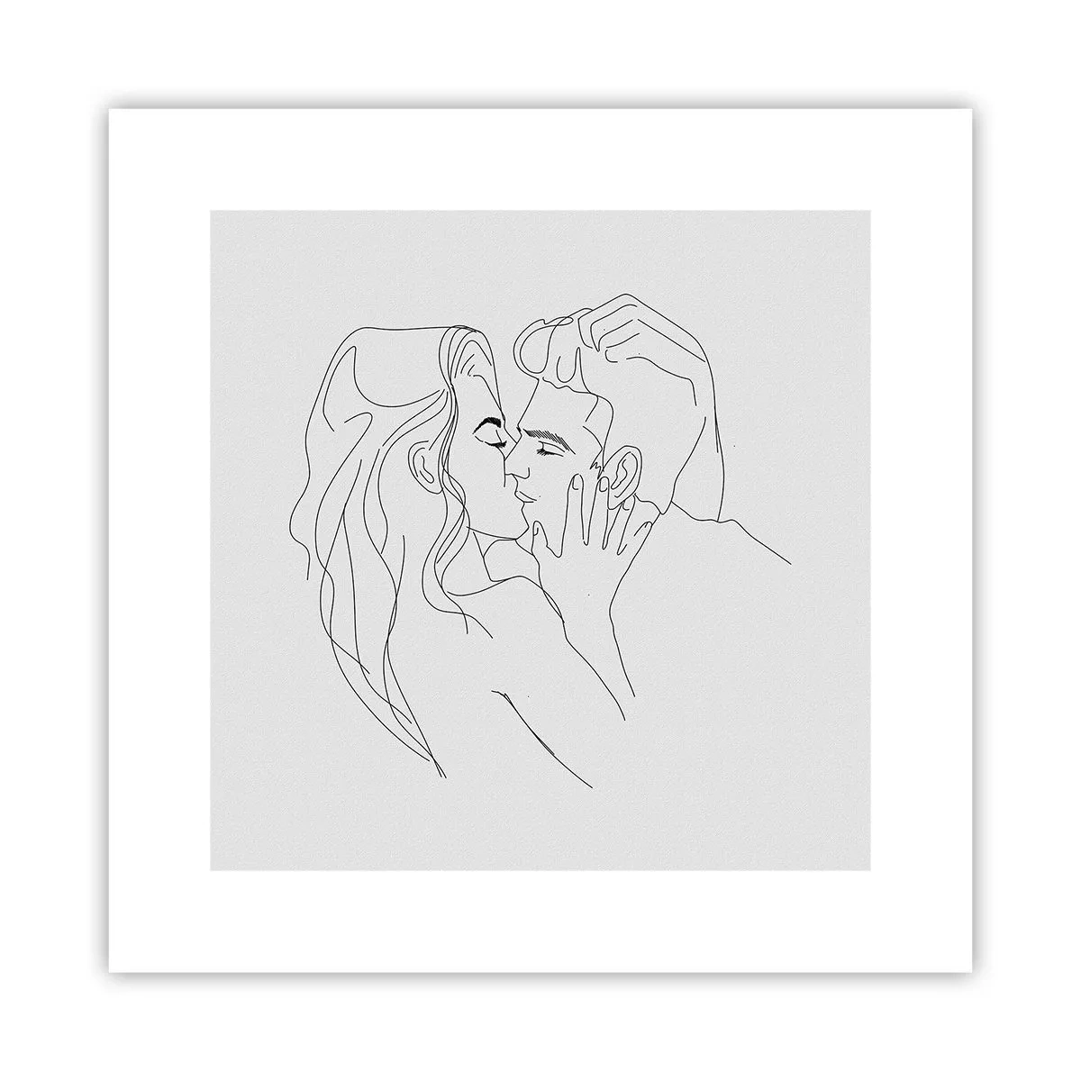 Plakat - Tą samą kreską - 30x30 cm