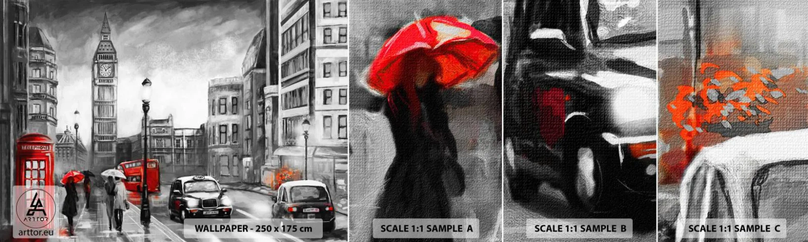 Fototapeta Próbka Standard Eco - Wcale nie szare miasto - Londyn, Miasto, Architektura - 100x30 cm