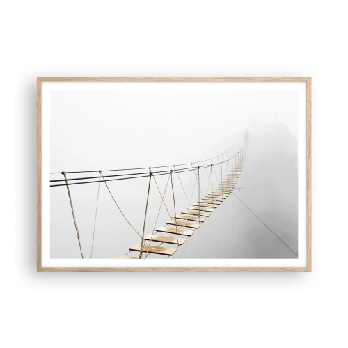 Plakat w ramie jasny dąb - Dokąd cię zaprowadzi? - 100x70 cm