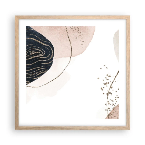 Plakat w ramie jasny dąb - Wszystko płynie - 50x50 cm