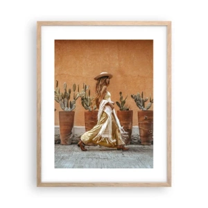 Plakat w ramie jasny dąb - W stylu hippie - 40x50 cm