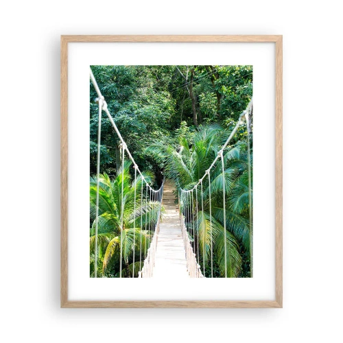 Plakat w ramie jasny dąb - Welcome to the jungle! - 40x50 cm