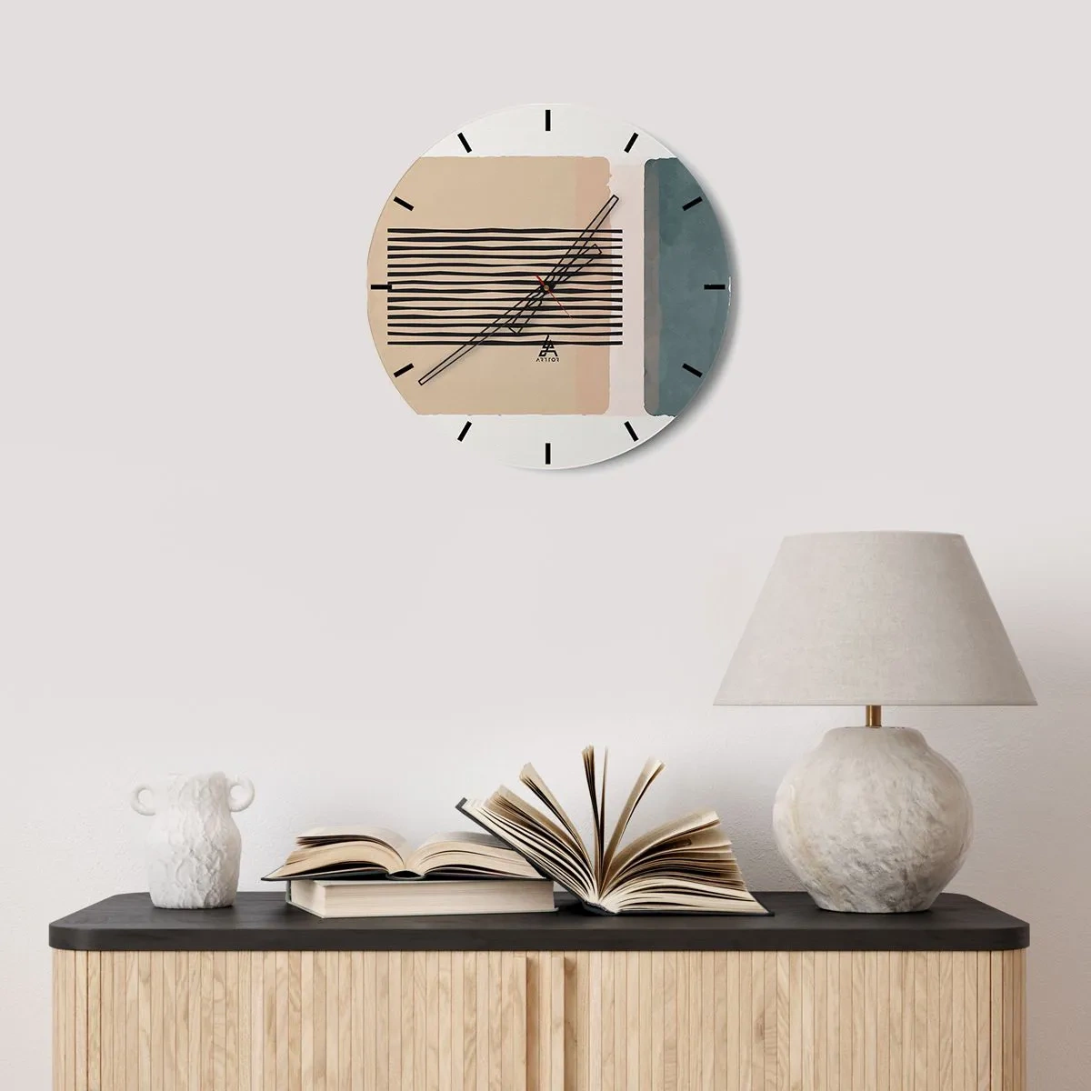 Zegar ścienny - Wszystko w porządku - 40x40 cm