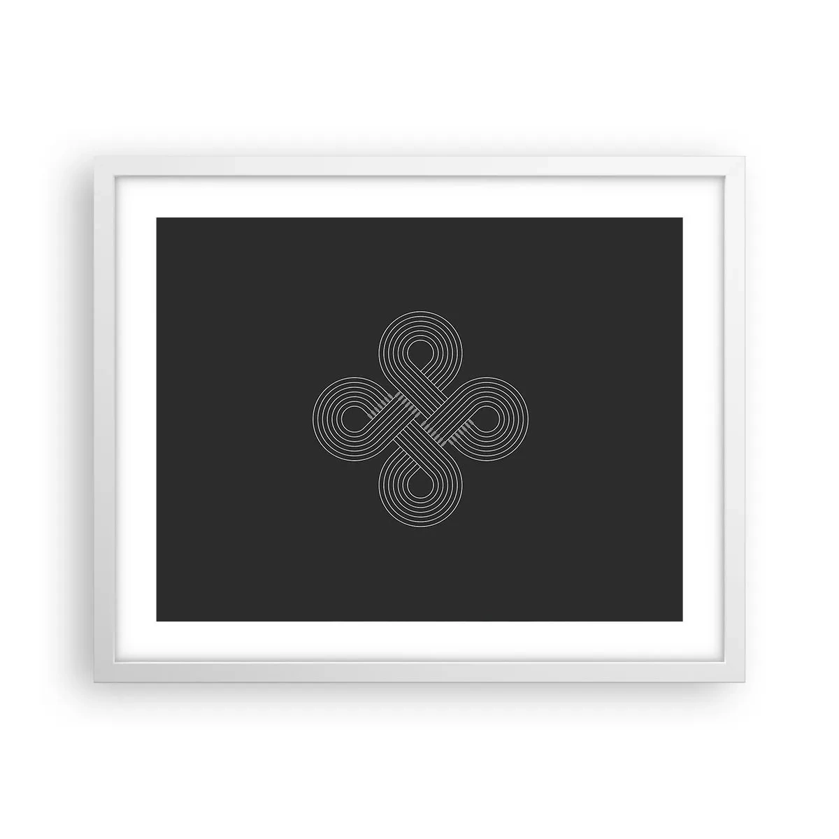 Plakat w białej ramie - W duchu celtyckim - 50x40 cm