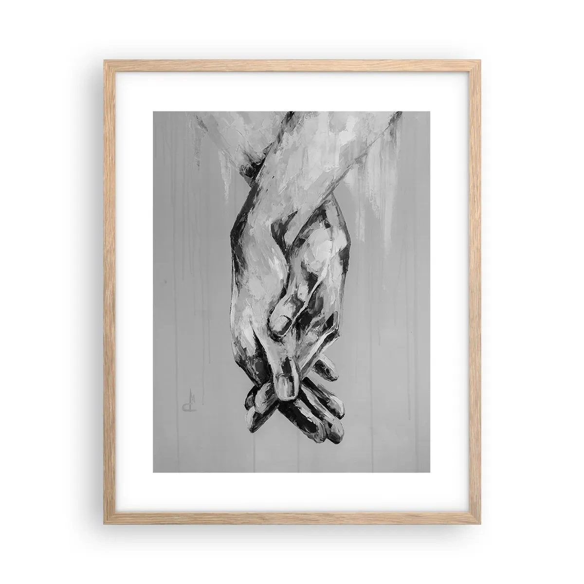 Plakat w ramie jasny dąb - Początek… - 40x50 cm