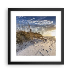 Plakat w czarnej ramie - Zaproszenie na spacer - 30x30 cm