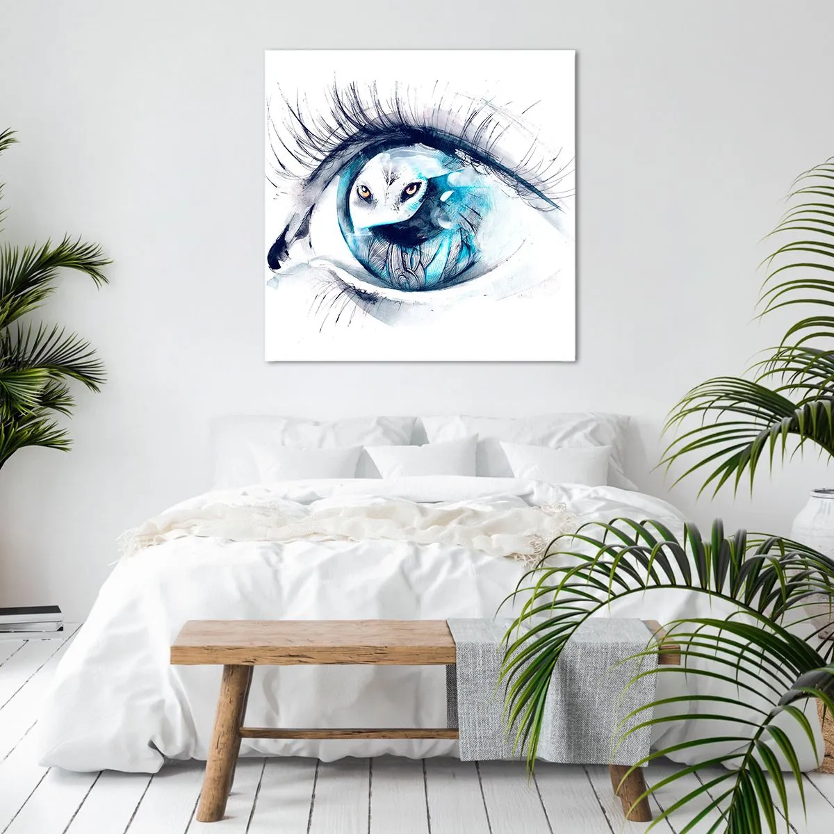 Obraz na płótnie - Oko w oko z dzikością - 60x60 cm