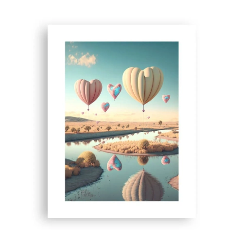 Plakat - Miłość pozwala wznieść się - 30x40 cm
