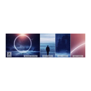 Fototapeta Próbka Samoprzylepna Deluxe Sticker - Już tu są… - Fantasy, Kosmos, Krajobraz - 100x30 cm