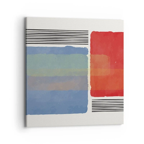 Obraz na płótnie - Duch i litera geometrii - 70x70 cm