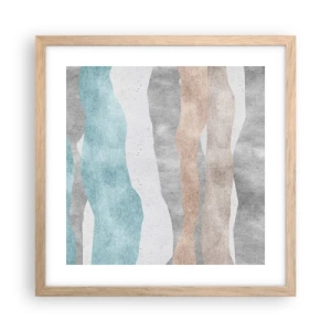 Plakat w ramie jasny dąb - Studium bliskości - 40x40 cm