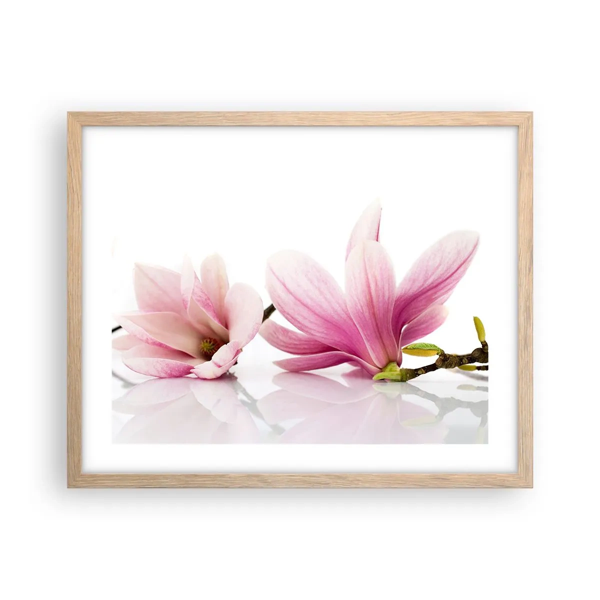 Plakat w ramie jasny dąb - Delikatne jak powiew wiosny - 50x40 cm