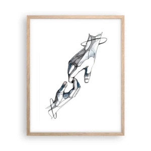 Plakat w ramie jasny dąb - Dobry gest - 40x50 cm