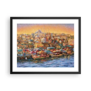 Plakat w czarnej ramie - Stambulska opowieść - 50x40 cm