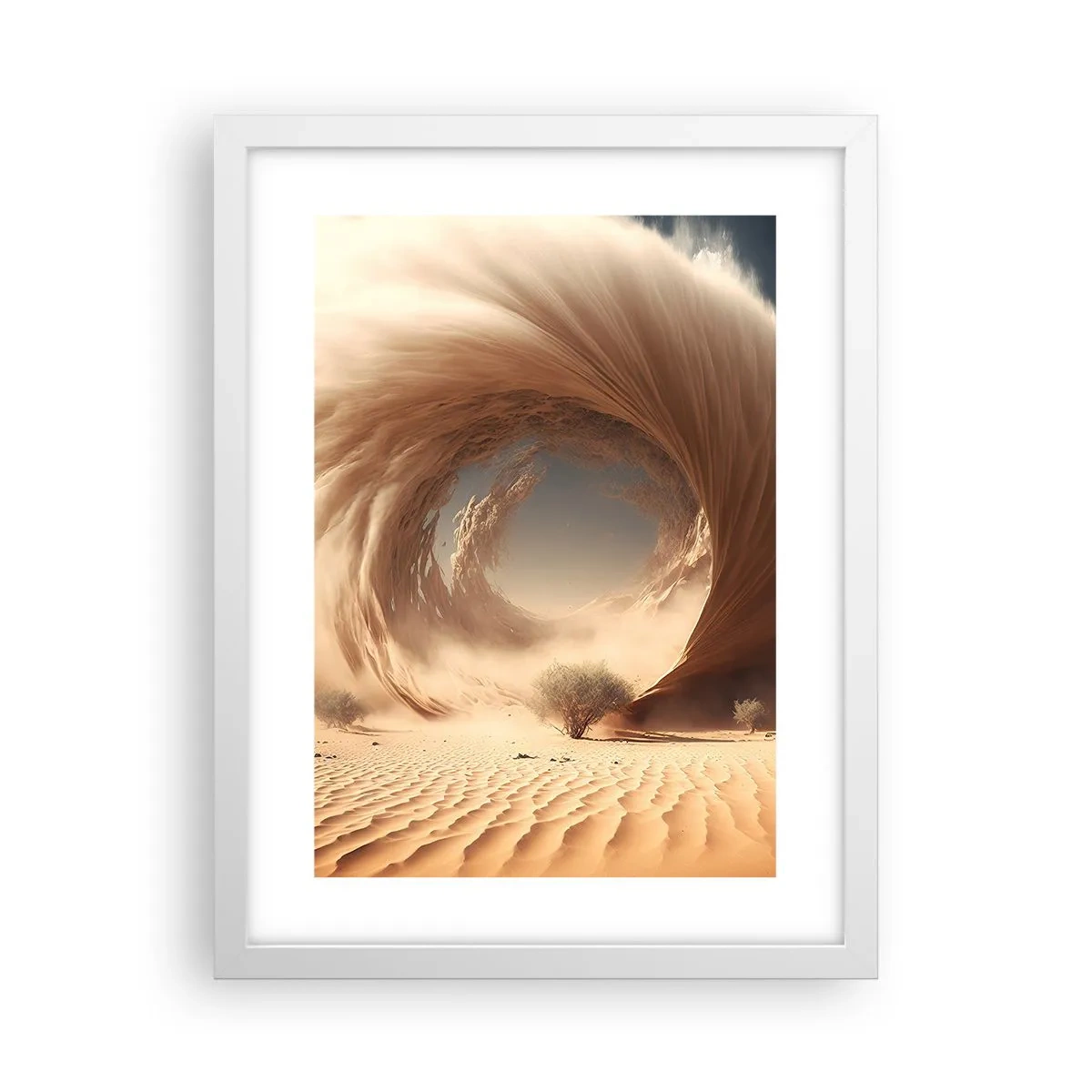 Plakat w białej ramie - Otwarty portal - 30x40 cm