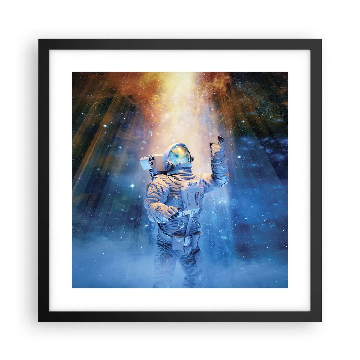 Plakat w czarnej ramie - Wreszcie u celu - 40x40 cm