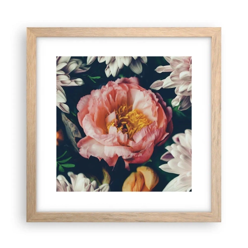 Plakat w ramie jasny dąb - Z barokowym przepychem - 30x30 cm