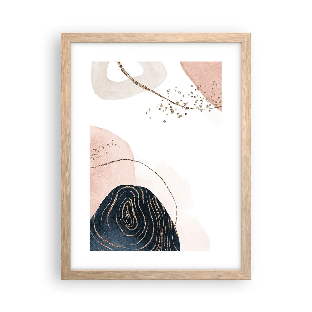 Plakat w ramie jasny dąb - Wszystko płynie - 30x40 cm