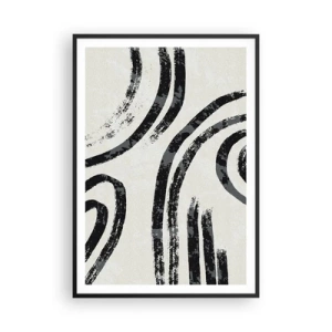 Plakat w czarnej ramie - W pół zatrzymany - 70x100 cm