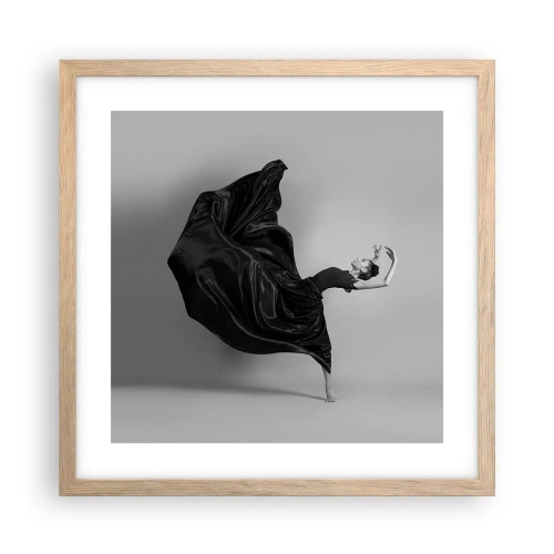 Plakat w ramie jasny dąb - Uskrzydlona muzyką - 40x40 cm