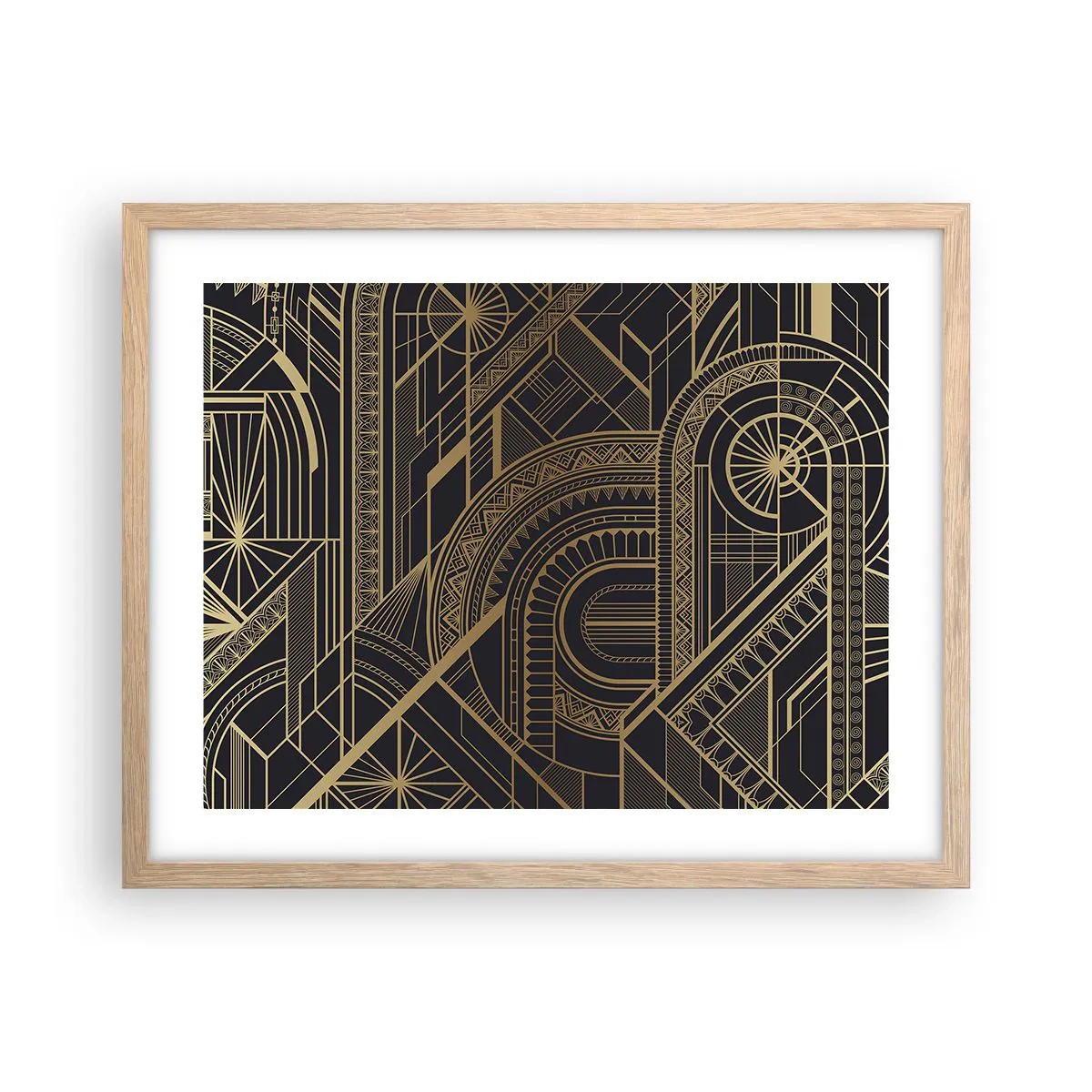 Plakat w ramie jasny dąb - Koncepty, idee, plany - 50x40 cm