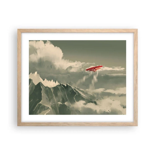 Plakat w ramie jasny dąb - Nieustraszony pionier - 50x40 cm