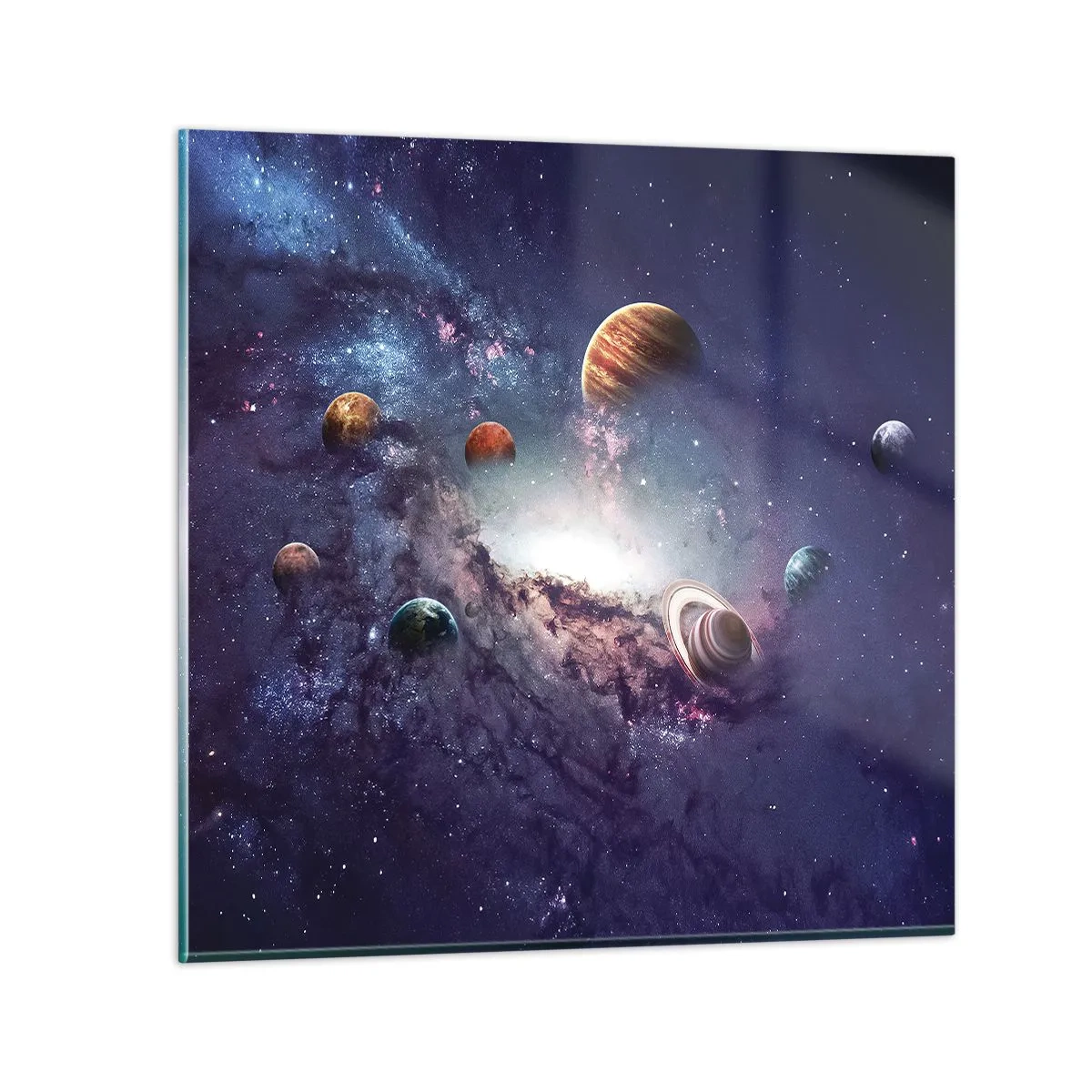 Obraz na szkle - Układ słoneczno-taneczny - 70x70 cm