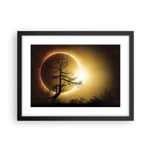 Plakat w czarnej ramie - Całkowite zaćmienie - 40x30 cm