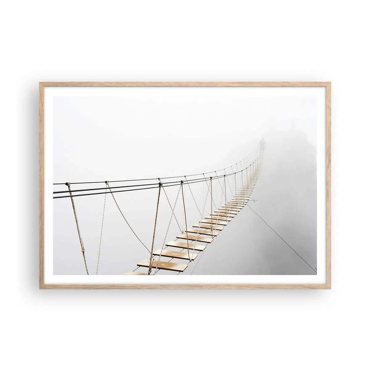 Plakat w ramie jasny dąb - Dokąd cię zaprowadzi? - 100x70 cm