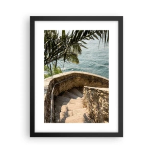 Plakat w czarnej ramie - Pod słońcem Italii - 30x40 cm