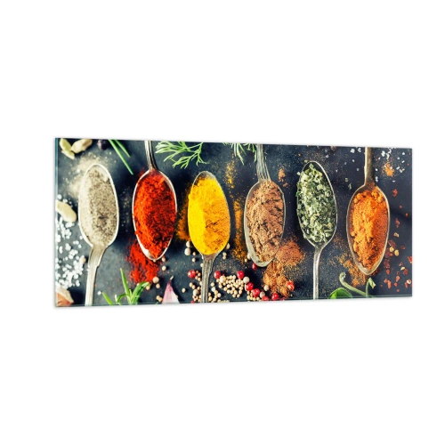Obraz na szkle - Kulinarna magia - 100x40 cm
