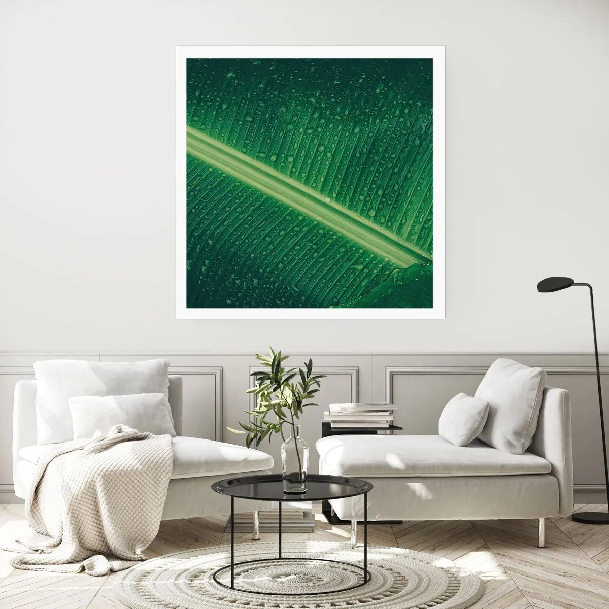 Plakat - Struktura zieleni - 50x50 cm