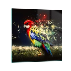 Obraz na szkle - Posłaniec blasku - 70x70 cm