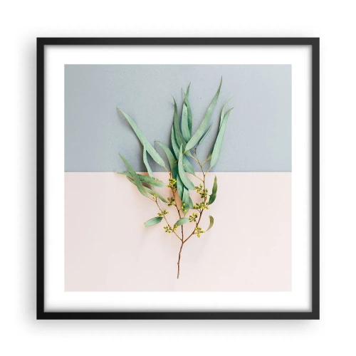 Plakat w czarnej ramie - Pastelowa subtelność - 50x50 cm