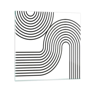 Obraz na szkle - Na zakręcie - 30x30 cm