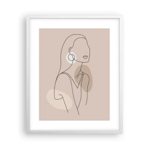 Plakat w białej ramie - Ikona dziewczęcości - 40x50 cm