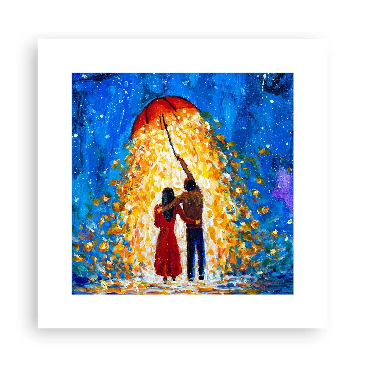 Plakat - Magia deszczowego wieczoru? - 30x30 cm