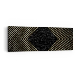 Obraz na płótnie - Geometria w stylu glamour - 90x30 cm