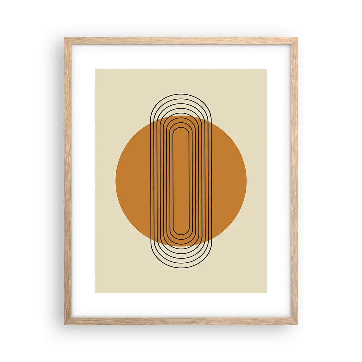 Plakat w ramie jasny dąb - Plan doskonały - 40x50 cm