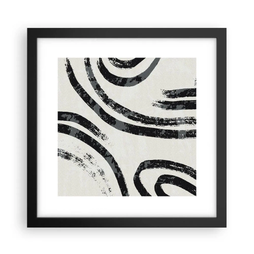 Plakat w czarnej ramie - W pół zatrzymany - 30x30 cm