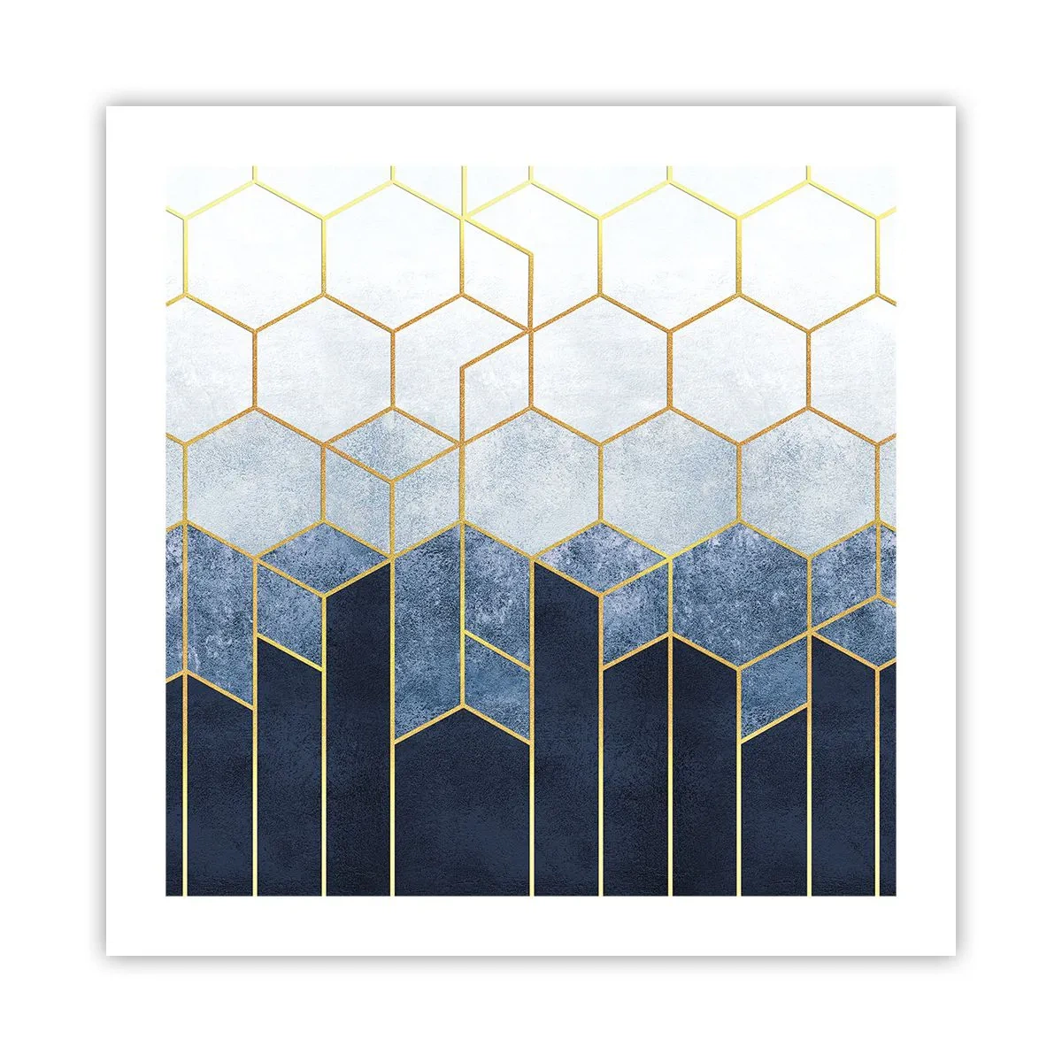 Plakat - Kompozycja w synkopowym rytmie - 50x50 cm