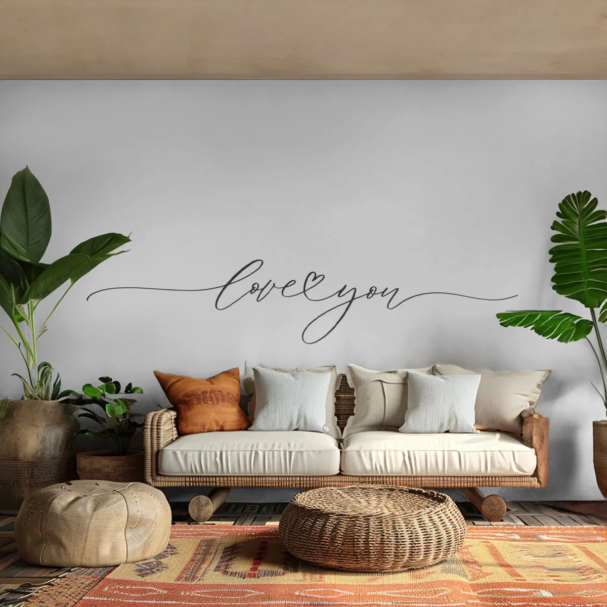 Fototapeta Standard Eco - Czarno na białym - Typografia, Afirmacja, Maksyma - 350x256 cm