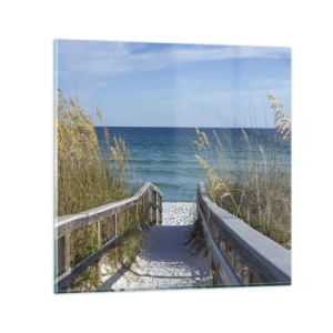 Obraz na szkle - W słońcu, na wietrze - 70x70 cm