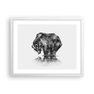 Plakat w białej ramie - Miło zobaczyć się z kimś bliskim - 50x40 cm