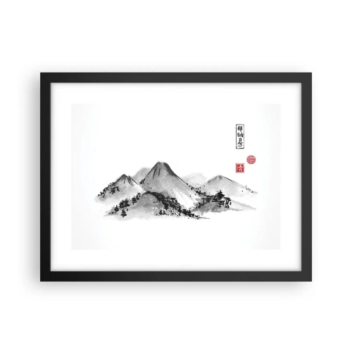 Plakat w czarnej ramie - Za dalą dal - 40x30 cm