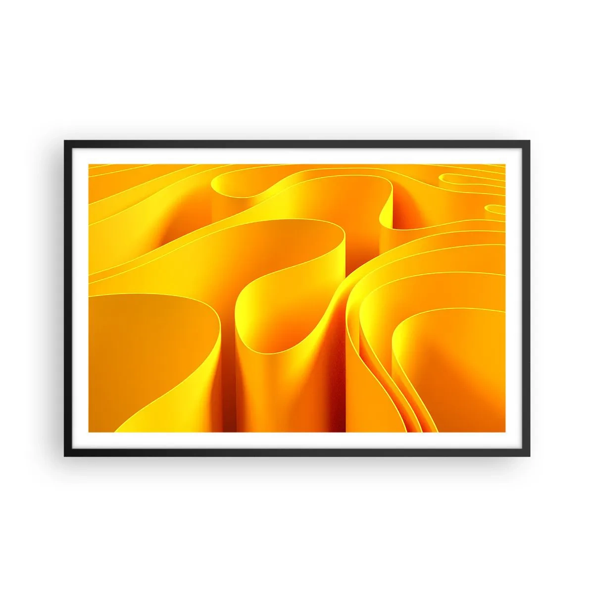 Plakat w czarnej ramie - Jak fale słońca - 91x61 cm