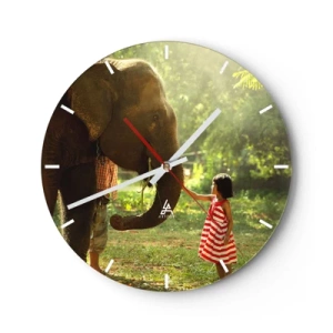 Zegar ścienny - Siła przyjaźni - 40x40 cm