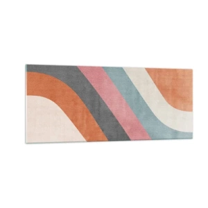 Obraz na szkle - Kompozycja diagonalna – ruch - 100x40 cm