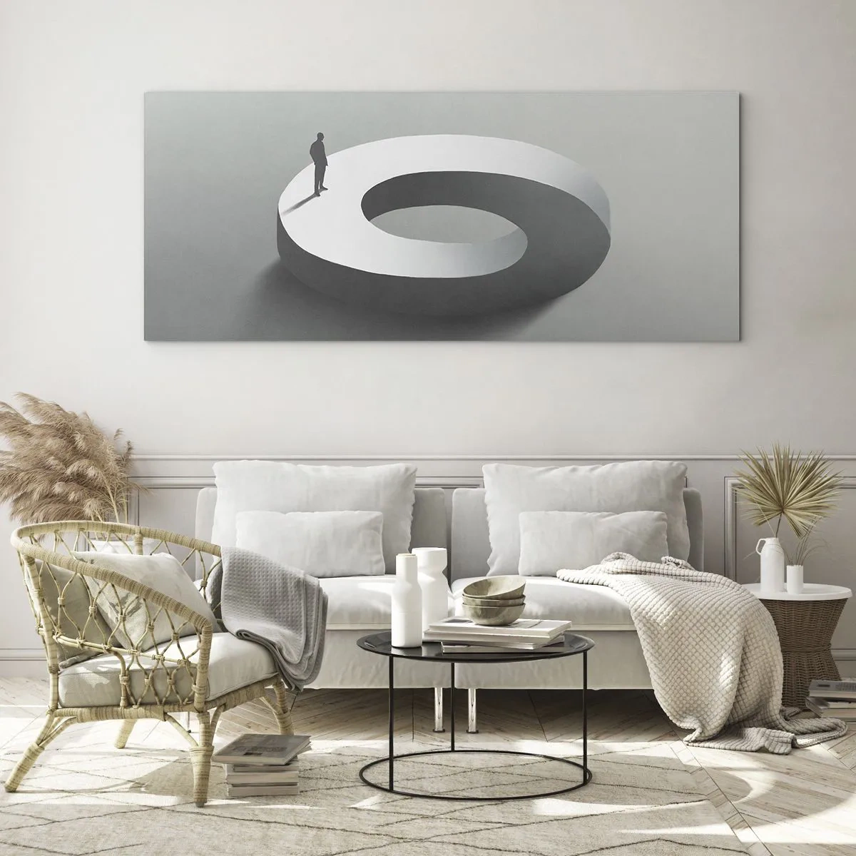 Obraz na szkle - I bądź tu mądry - 100x40 cm