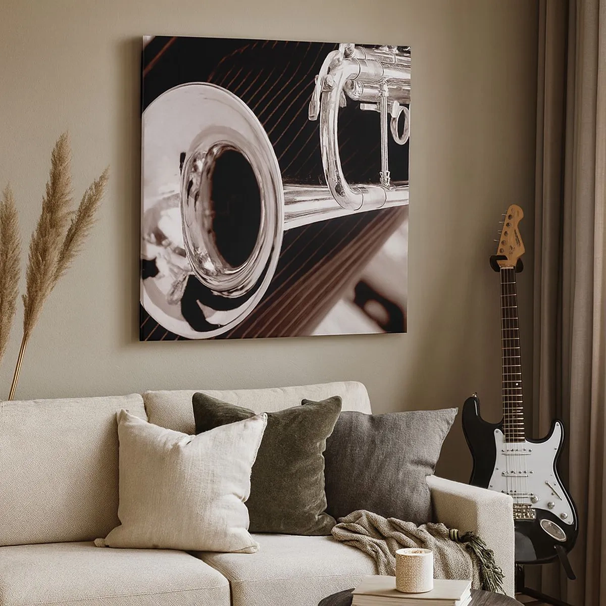 Obraz na płótnie - Muzyczna podróż do lat 30. - 30x30 cm